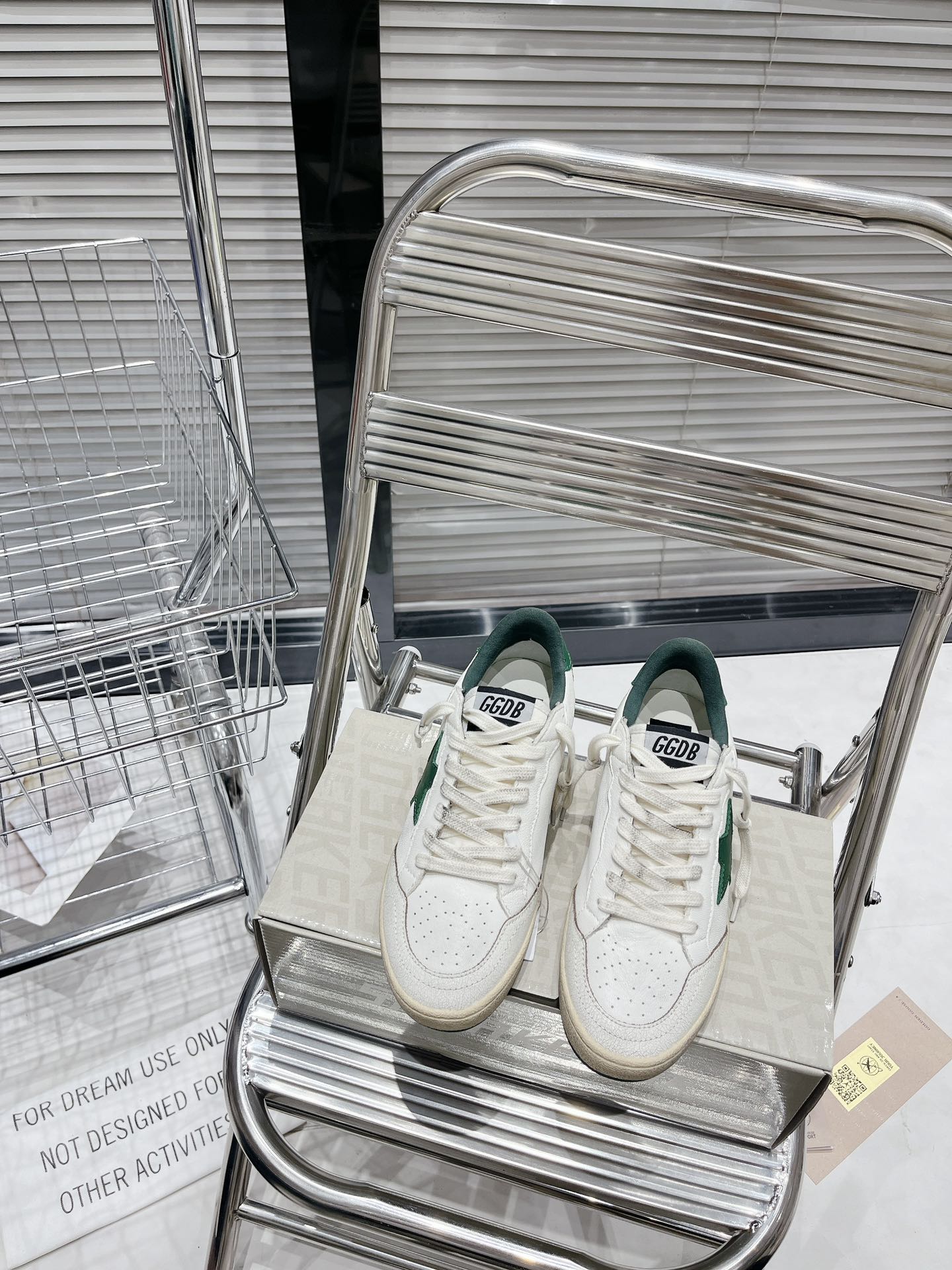 Golden Goose ball stars blanche et verte