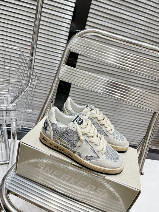 Golden Goose ball stars blanche et argenté