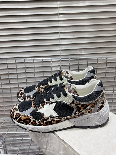 Golden Goose Dad Stars léopard