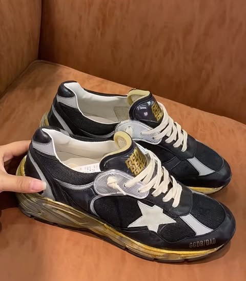 Golden Goose Dad Stars noir
