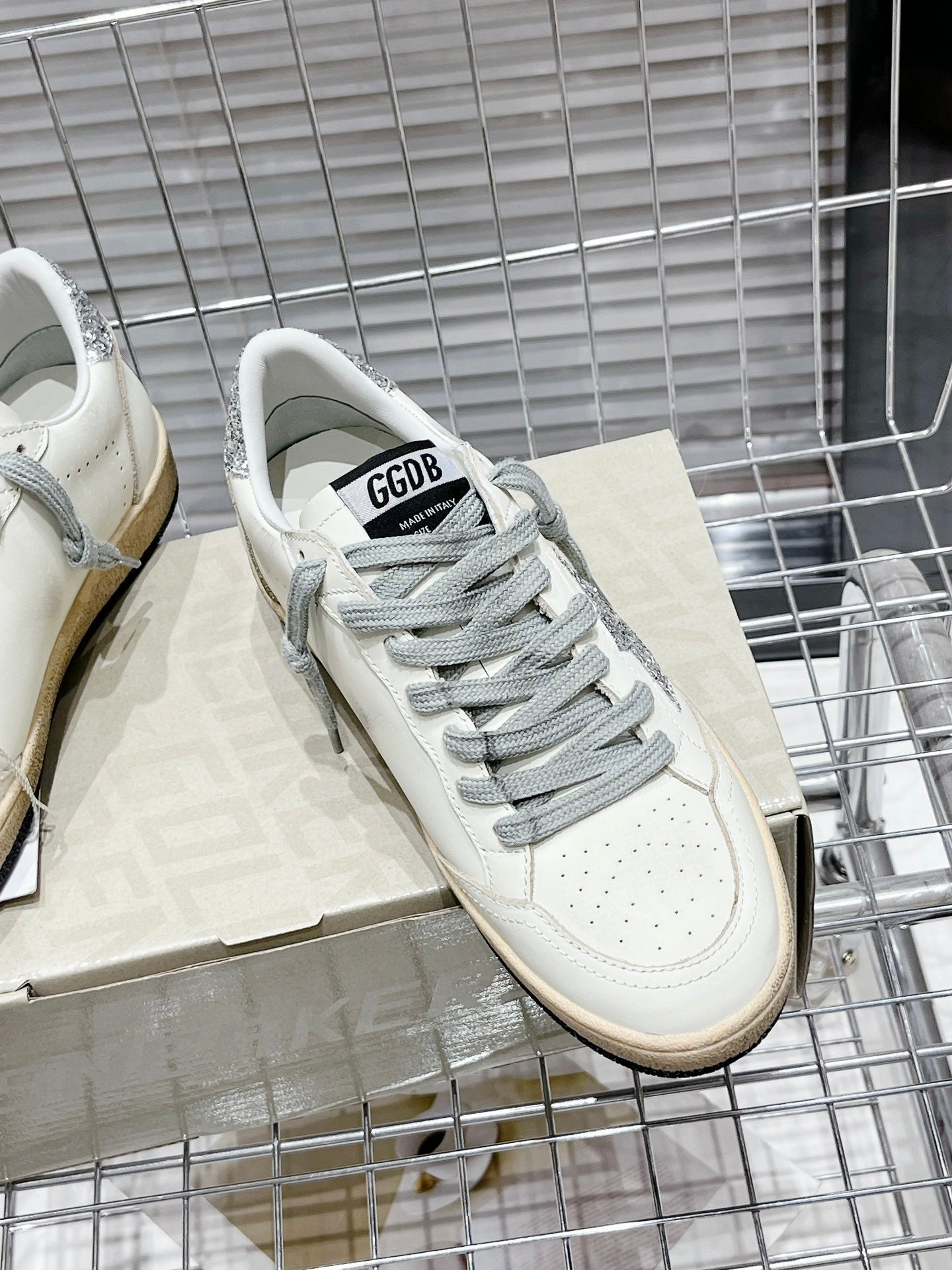 Golden Goose ball stars blanche et argenté