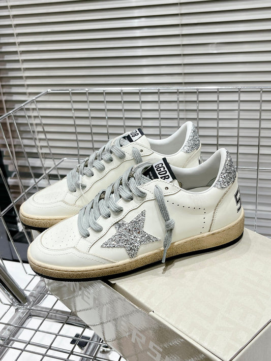 Golden Goose ball stars blanche et argenté